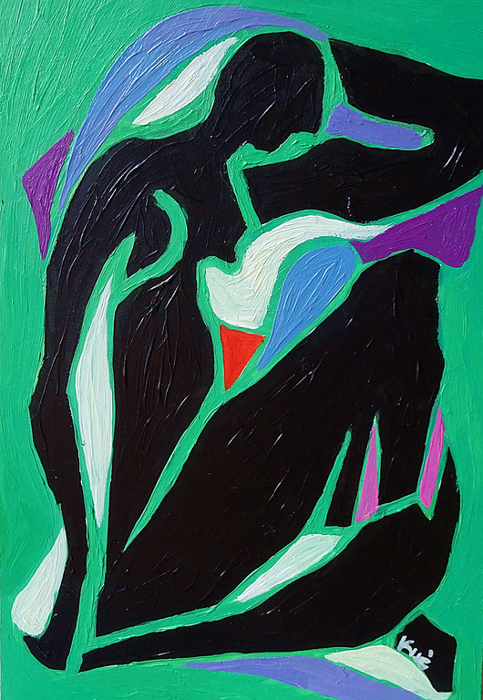 obrazy Obraz ręcznie malowany fowizm Henri Matisse style taniec  silnie działa