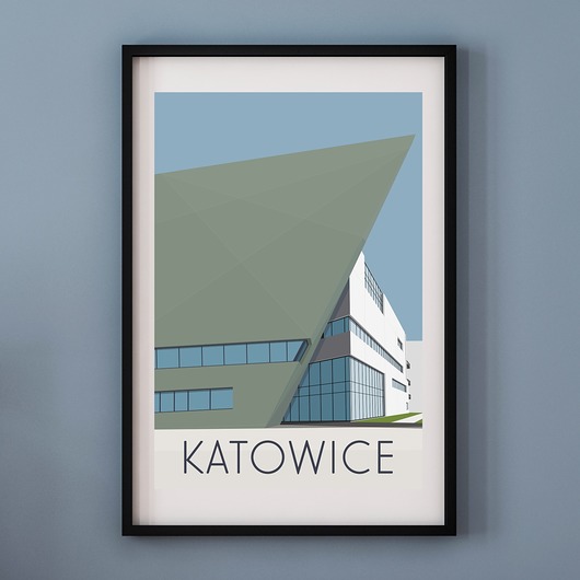 Plakat KATOWICE A. W. WIĘCKIEWICZ