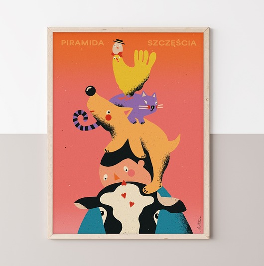 plakaty Plakat "Piramida szczęścia"