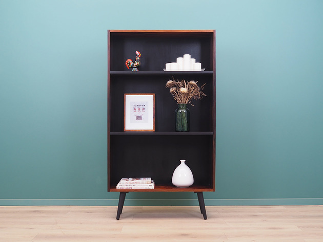 regały i półki Regał palisandrowy, duński design, lata 70, produkcja: Dania