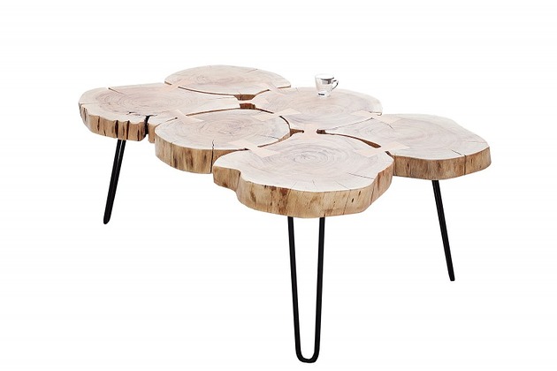 Stolik drewniany Viggo akacja 115cm Home Design