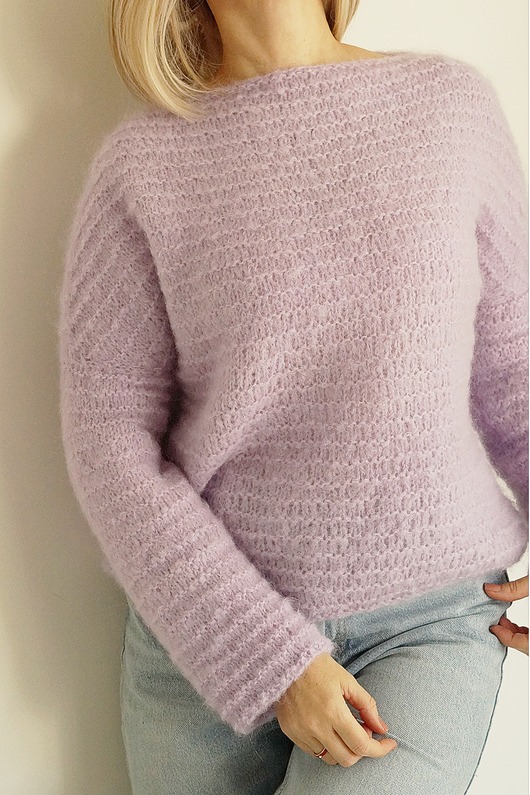 swetry damskie  Sweter Kukoma z dekoltem w łódkę