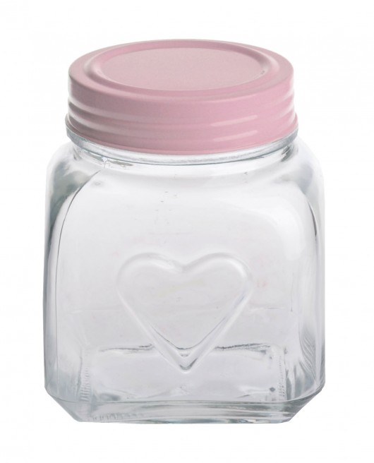 Słoik z sercem Pink MIA home