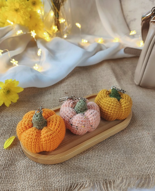 breloki Brelok dynia, Brelok do kluczy, Brelok na prezent, Zawieszka dynia