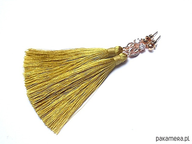 kolczyki chwosty Kolczyki chwosty BOHO /MUSTARD/