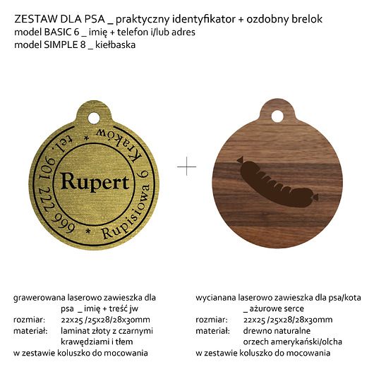 identyfikator dla psa 22mm _ by Wystrój Zwierza Wystrój Zwierza