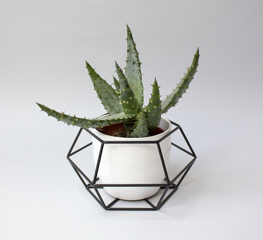 Osłonka doniczki 13 cm czarna hexal design