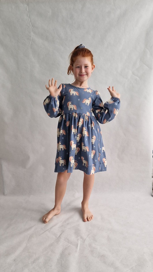 sukienki dla dziewczynki Sukienka Fern w jednorożce