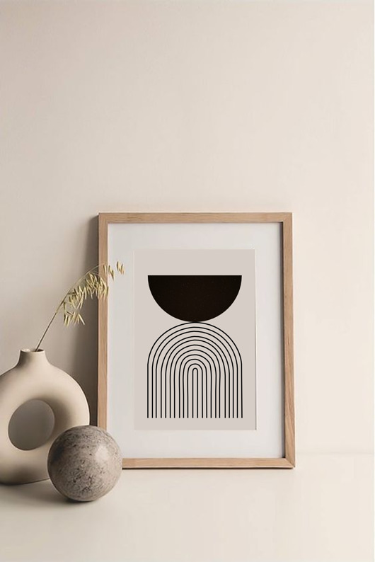 plakaty PLAKAT abstrakcyjny mid century modern grafika