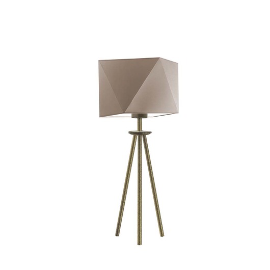 lampy stołowe Trójnożna lampka nocna do sypialni z fikuśnym kloszem SOVETO