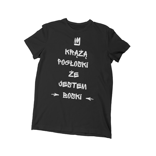 Krążą pogłoski męska czarna ONE MUG A DAY