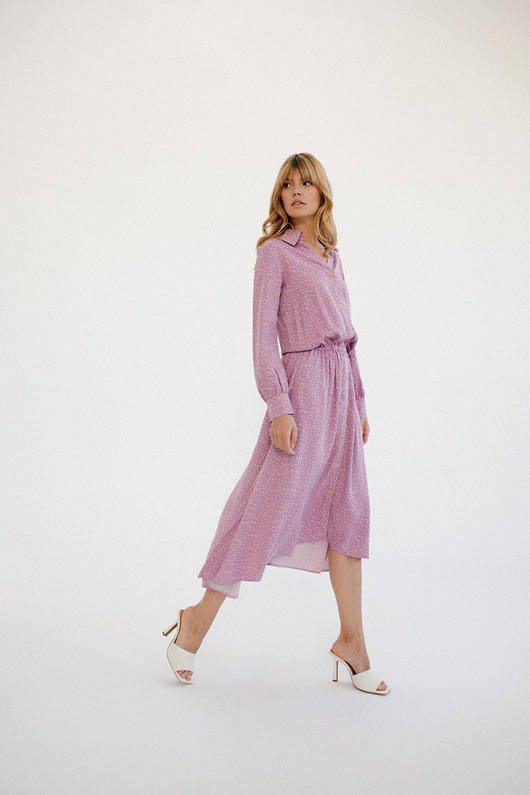 sukienki midi damskie Sukienka Olivia Midi Lilac