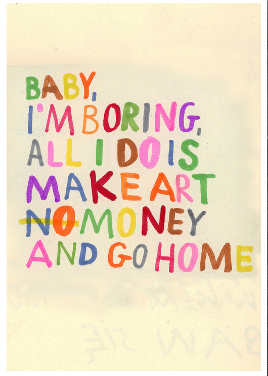 plakaty BABY I'M BORING kolorowy plakat typografia prezent dla szefowej