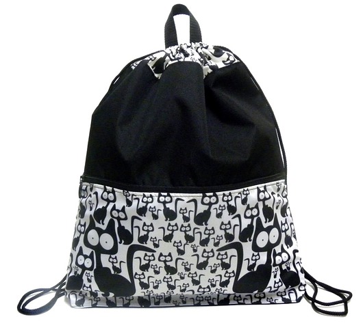 Plecako-worek z autorskim motywem Gaul Designs