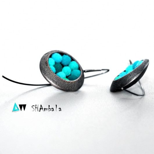 kolczyki wire wrapping kolczyki NAI PAN