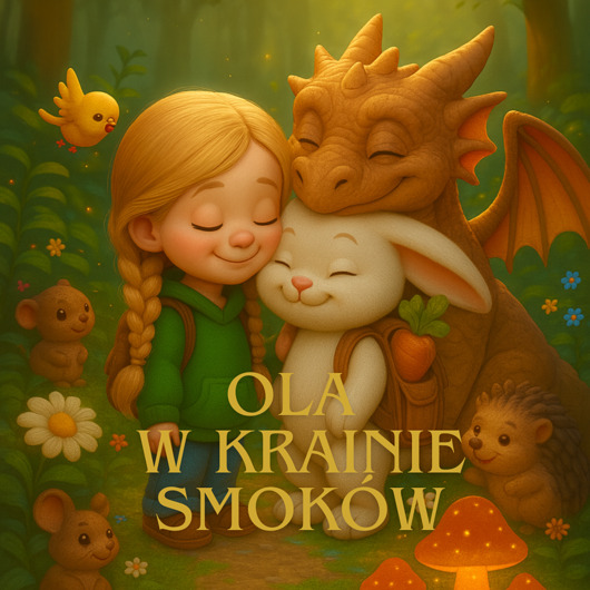 książeczki dla dzieci "Ola w krainie smoków" książeczka personalizowana
