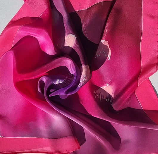 apaszki Gawroszka malowana na jedwabiu