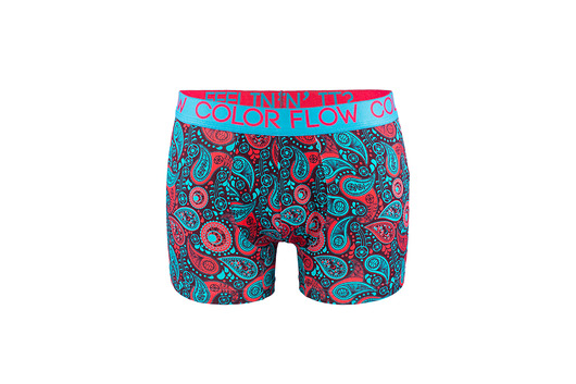 Bokserki Dark Paisley Aloe Vera colorflow