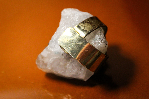 broszki Broszka "minimal" z Kwarcem białym