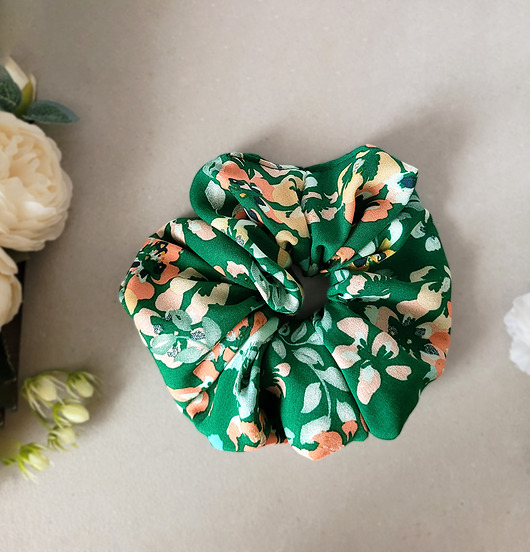 gumki do włosów Gumka Maxi Scrunchie Łączka