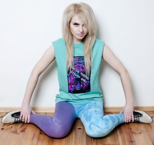 Dwukolorowe legginsy DarkSugarWear