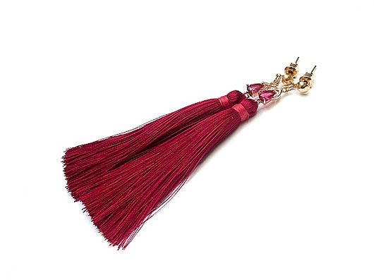 BOHO - ruby /09 -05 -2018/ - kolczyki KiKa pracownia
