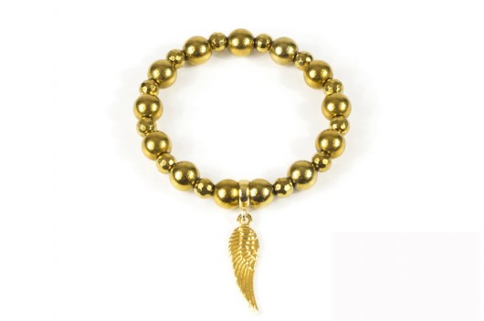Maguri Hematyt złoty ze skrzydłem Maguri Jewellery
