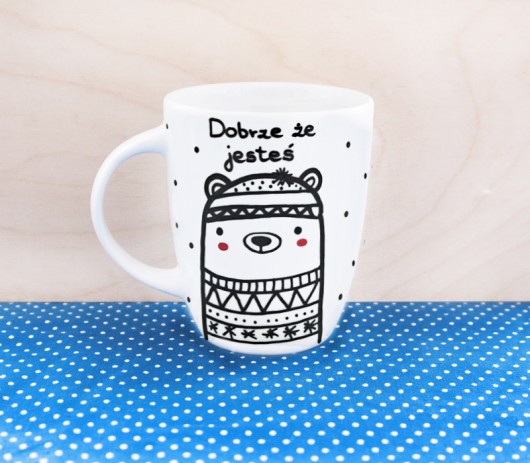 Dobrze że jesteś - kubek porcelanowy miamilu