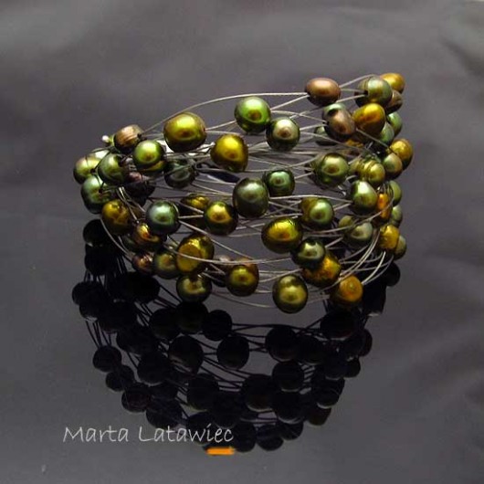 Green satine Marta Latawiec