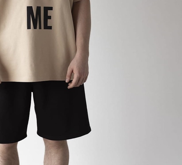 spodnie męskie Krótkie spodenki OVERSIZE Black