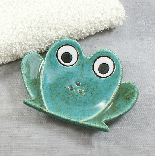 Żaba - mydelniczka ceramiczna AKoArt Ceramika