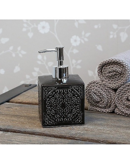 Dozownik do Mydła Ceramiczny Orient Czarny MIA home