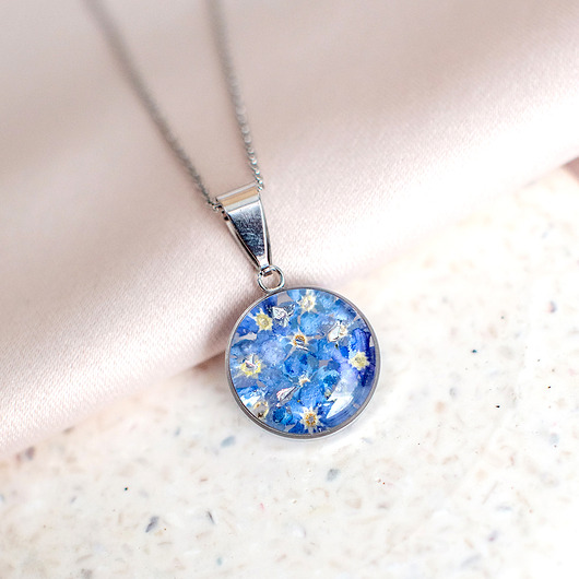 wisiory Wisiorek z niezapominajkami