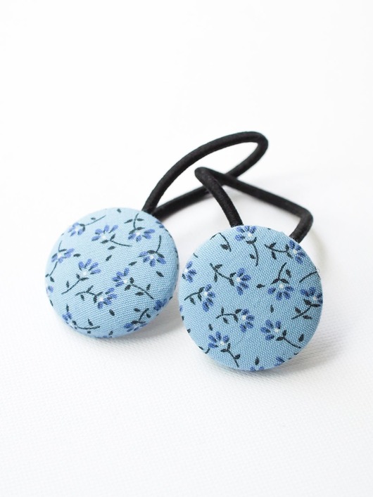 ozdoby do włosów dla dzieci Gumki do włosów Bobbles Blue Little Flowers