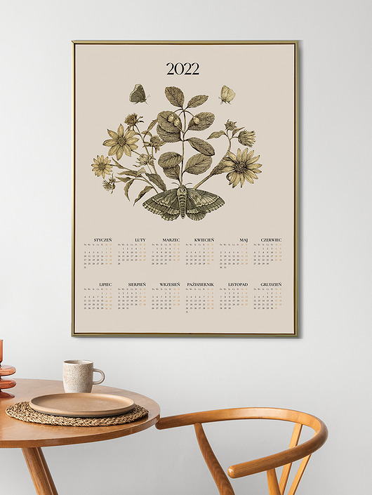 plakaty Plakat Botanical Kalendarz 2022 40 x 50