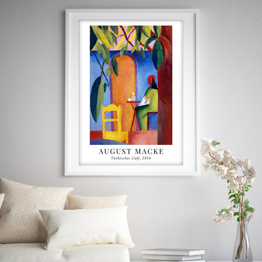 plakaty Plakat reprodukcja August Macke 'Türkisches Cafe'