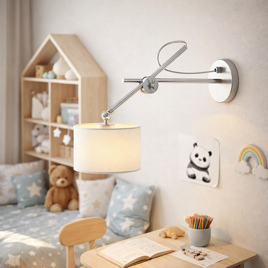 lampy do pokoju dziecka Regulowany kinkiet dla dzieci  HAMILTON KIDS do czytania bajek