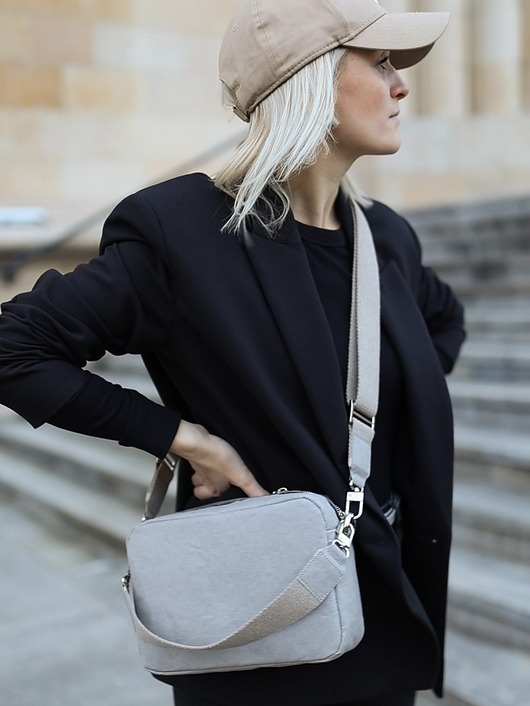 torebki mini Listonoszka MELODY Crossbody kaszmirowy szary