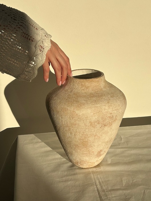 wazony Wazon rzeźbiarski  Ręcznie wykonany wazon ceramiczny