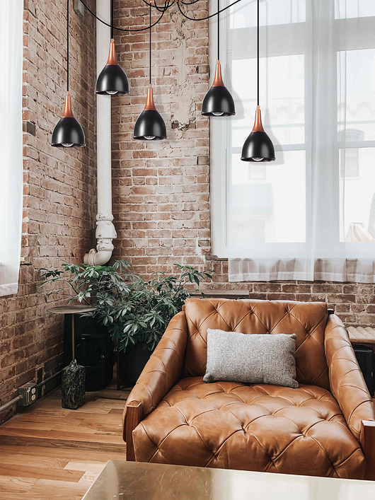 lampy wiszące Lampa Spyder Pająk Potrójny Metal Loft LED