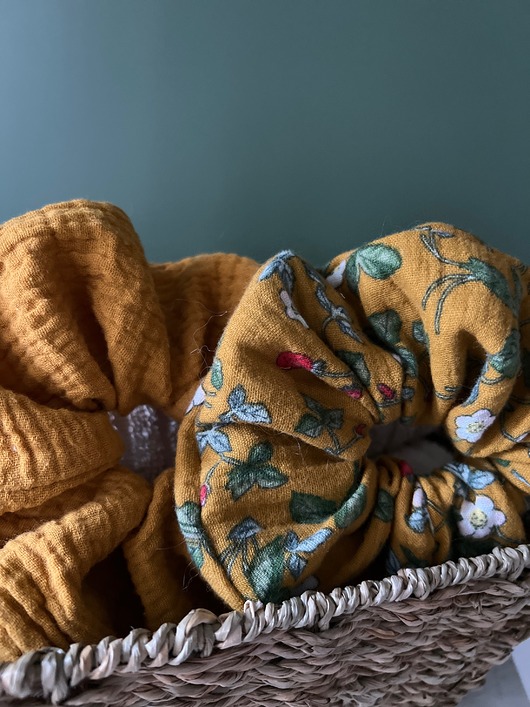 ozdoby do włosów dla dzieci Komplet miękkich gumek muślinowych