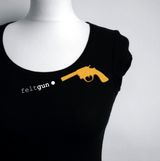 felt gun... felt label