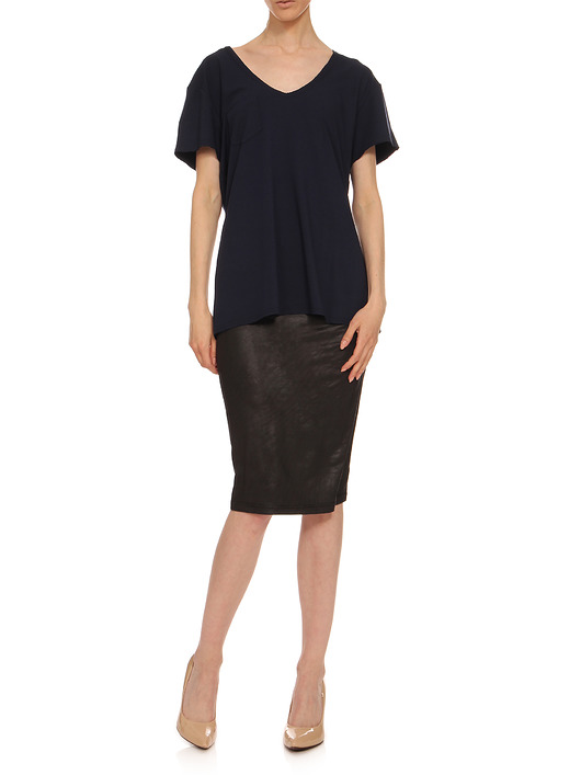 T-shirt granatowy YY500204_RAL5013 YULIYA BABICH