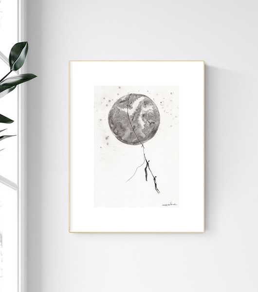 grafika 21X30 cm wykonana ręcznie, ZAM MiniMalArt