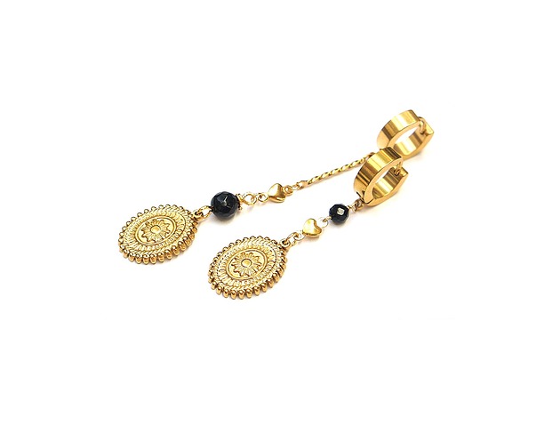 kolczyki pozłacane Alloys Collection /Odd/ - Flowers - kolczyki pozłacane /16.10.25/