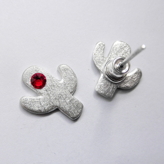 kolczyki srebrne Kolczyki srebrne KAKTUS