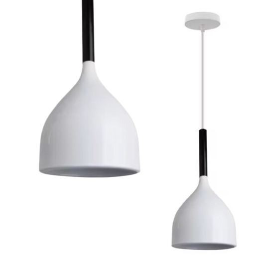 lampy wiszące Lampa wisząca zwis żyrandol lampa na sufit biała LED E27