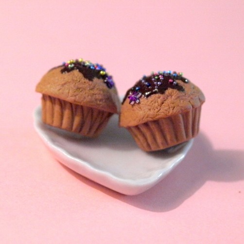 muffinki z czekoladową polewą ciasteczkatynki