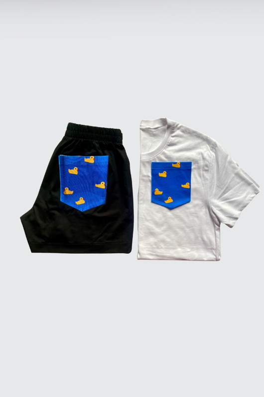 moda - inne Piżama Unisex bawełniana w gumowe kaczki