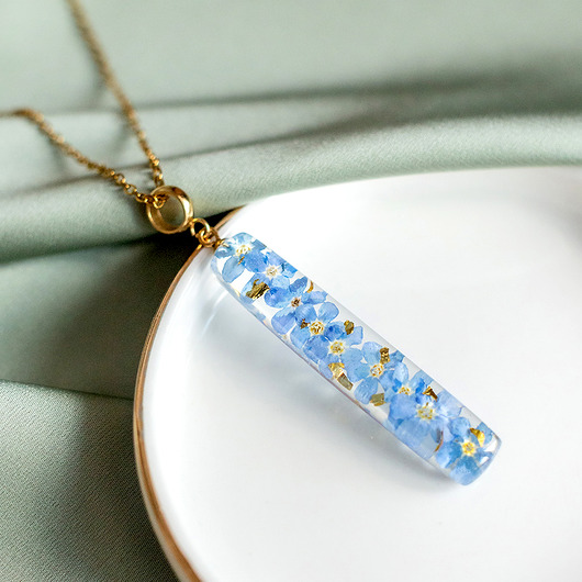 wisiory Wisiorek z niezapominajkami